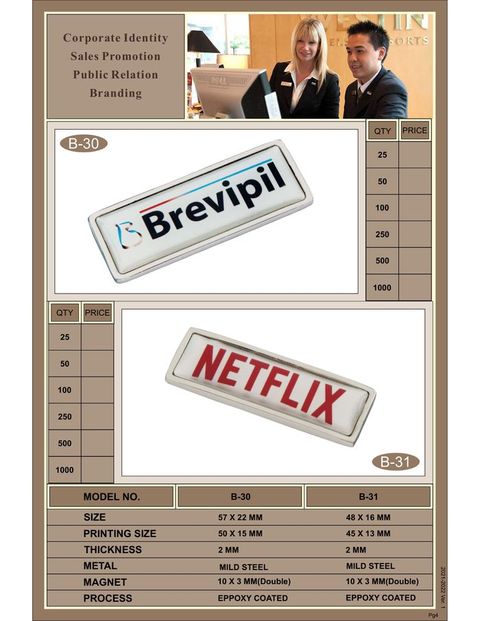 Name Badges – Premium Finish