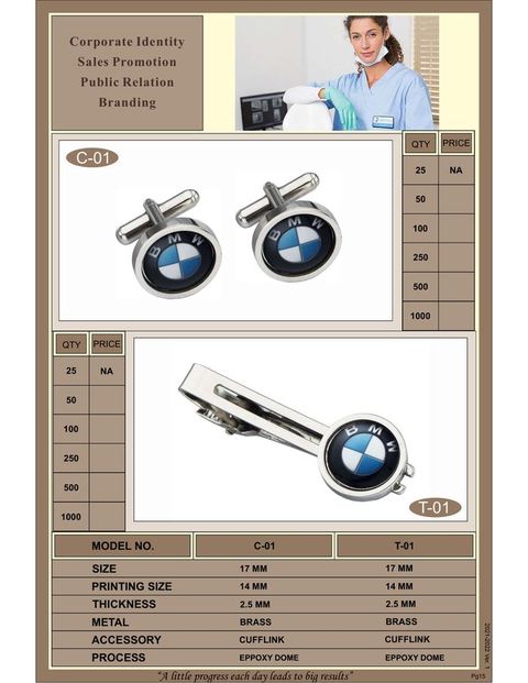 Cufflinks – Round Logo