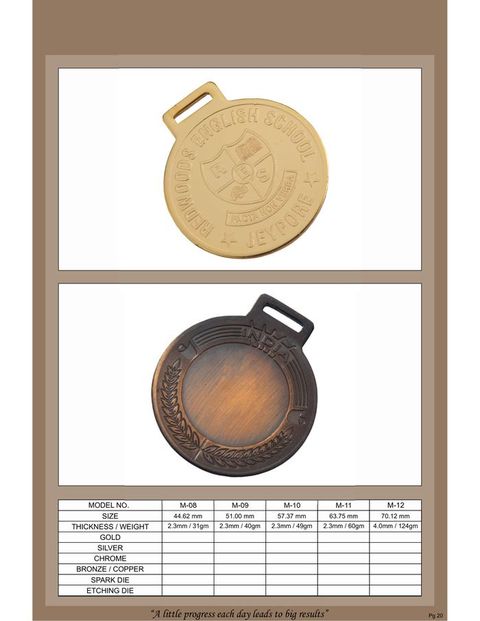 Round Medal – Antique Finish