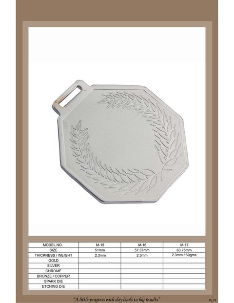 Scalloped Edge Medal