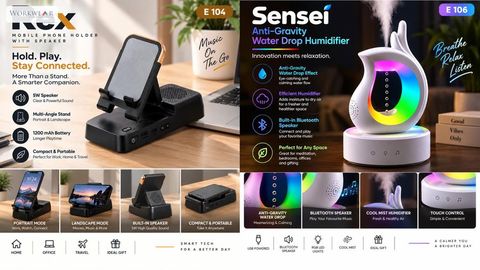 Sensei – Phone Holder with Speaker