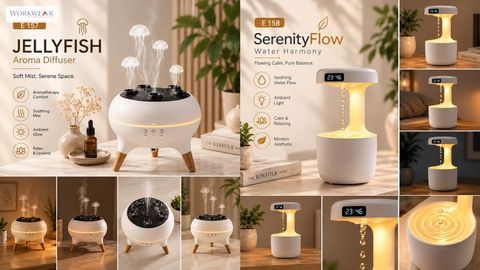 Jellyfish & SerenityFlow – LED Humidifiers
