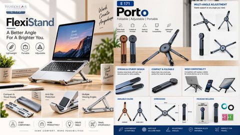Porto & FlexiStand – Laptop & Phone Stands