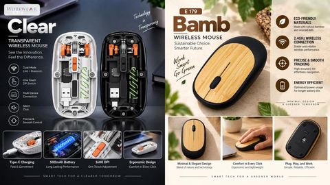Clear & Bamb – Wireless Mouse