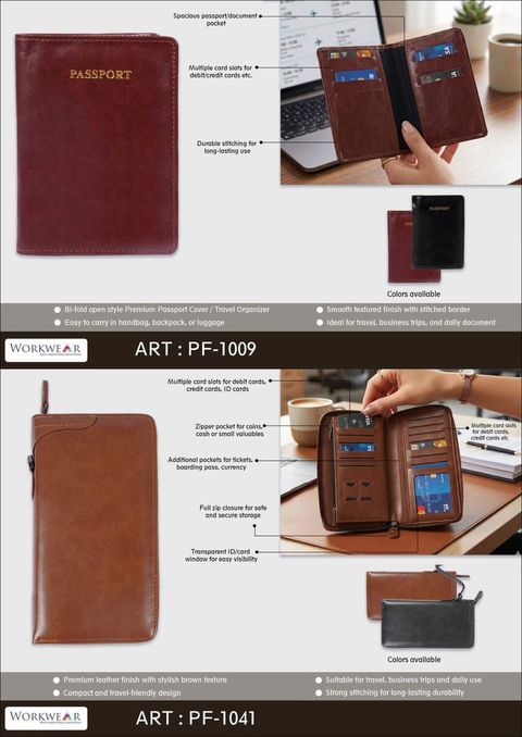 Cheque Book & Passport Cover — PF-1009 / PF-1041