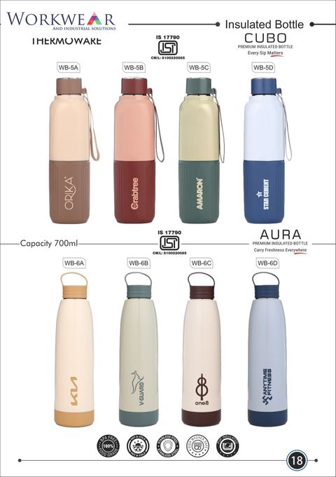Cubo & Aura — Insulated Steel Bottles