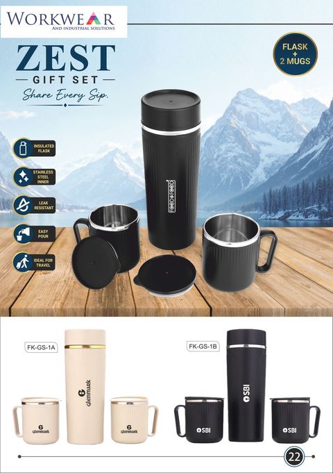 Zest — Flask & Mug Gift Set