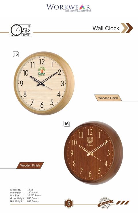 Wall Clock — Models 15, 16