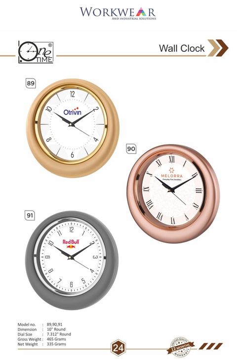 Wall Clock — Models 89, 90, 91