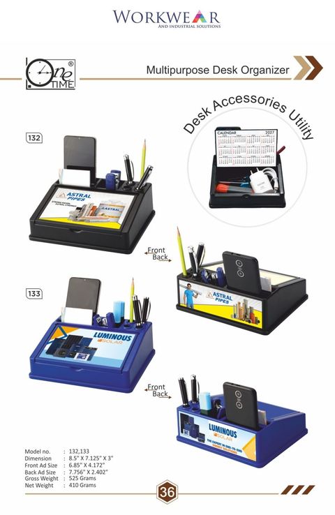 Multipurpose Desk Organizer — Models 132, 133